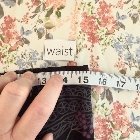 Womens VTG Y2K 90s Floral Skirt Large Dark Fairy Grunge Floral Whimsigoth Midi - Picture 9 of 12